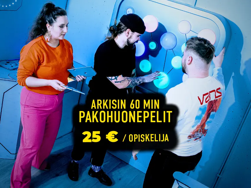 Opiskelijat seikkailevat WayOutilla arkisin alennettuun hintaan!
